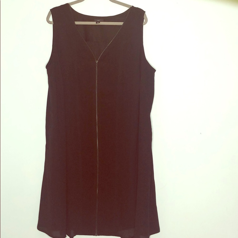 Ellos zippered shift dress 22w Black